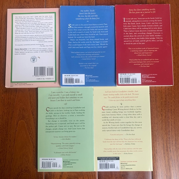 SARAH PLAIN AND TALL, SKYLARK, CALEB'S STORY Patricia MacLachlan Lot of 3 - Picture 8 of 9